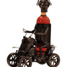 Moderner Wein Flaschenhalter Flaschenständer Quad aus Metall in silber Höhe 36,5 cm cm Breite 25 cm - Lifestyle & More