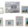 Modernes Bilderrahmen Fotorahmen Set 6 - teilig zum Stellen und Hängen inklusive Geschenkbox weiß - Lifestyle & More