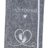 Mutterpasshülle aus Filz grau oder beige mit vielen Funktionen 12x17 cm - Lifestyle & More