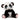 Plüschtier Teddybär Pandabär schwarz/weiß mit süßen Augen sitzend Höhe 30 cm kuschelig weich - Lifestyle & More