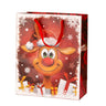 Riesen Geschenktüte XXL Weihnachten lustiges Rentier 2er Set Abmessung 50x72x16cm - Lifestyle & More