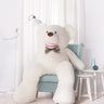 Riesen Teddybär Kuschelbär 160 cm Groß XXL weiß Plüschbär Kuscheltier samtig weich - Lifestyle & More