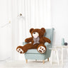 Riesen Teddybär Kuschelbär 90 cm Groß braun Plüschbär Kuscheltier samtig weich - Lifestyle & More