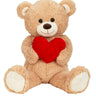 Riesen Teddybär Kuschelbär XL100 cm groß braun mit Herz Plüschbär Kuscheltier samtig weich - Lifestyle & More