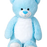Riesen Teddybär Kuschelbär XXL 100 cm groß Blau Plüschbär Kuscheltier samtig weich - Lifestyle & More