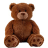 Riesen Teddybär Kuschelbär XXL 100 cm groß Plüschbär Kuscheltier samtig weich dunkelbraun - Lifestyle & More
