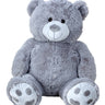 Riesen Teddybär Kuschelbär XXL 100 cm groß weiß/grau Plüschbär Kuscheltier samtig weich - Lifestyle & More