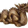 Sulptur Goldener Chinesischer Drache aus Kunststein Länge 44 cm Höhe 25cm - Lifestyle & More