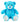 Teddybär Kuschelbär Blau mit Schleife 50 cm groß Plüschbär Kuscheltier samtig weich - Lifestyle & More