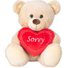 Teddybär Kuschelbär mit Schleife und Herz "Sorry" 30 cm groß Plüschbär Kuscheltier samtig weich - Lifestyle & More