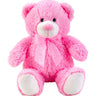 Teddybär Kuschelbär rosa mit Schleife 50 cm groß Plüschbär Kuscheltier samtig weich - Lifestyle & More