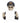 Totenkopf "Pilot" als Toilettenpapierhalter aus Polyresin 19x21 cm - Lifestyle & More