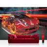 Vlies Fototapete Autos Tapete Auto Feuer Reifen Lightning Jungen Männer Illustration rot rot - Lifestyle & More