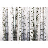 Vlies Fototapete Black an White Birch Trunks Wald Tapete Birkenwald 3D Perspektive Birke Stämme - Lifestyle & More