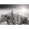 Vlies Fototapete Black and White Shanghai Sunset Skyline Shanghai Tapete Skyline Schanghai - Lifestyle & More