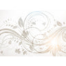 Vlies Fototapete Floral Ornaments - Reflexion Ornamente Tapete Orchidee Blumen Blumenranke Weis - Lifestyle & More