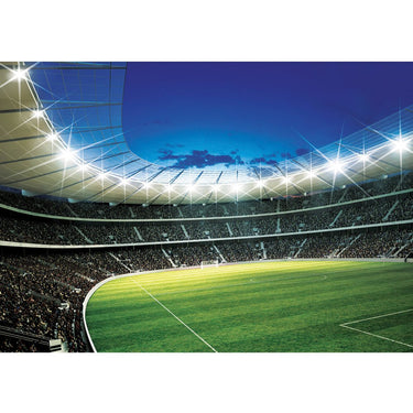 Vlies Fototapete Fußball Tapete Fußballstadion Fankurve Flutlicht Rasen Fans Tor Sterne Tribüne - Lifestyle & More