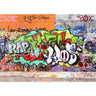Vlies Fototapete Graffiti Stone WallKindertapete Tapete Kinderzimmer Graffiti Streetart 3D bunt bunt - Lifestyle & More