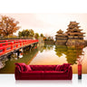 Vlies Fototapete Japan Tapete Japan Brücke Wasser Ruhe Romantisch lila - Lifestyle & More
