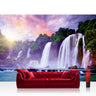 Vlies Fototapete Natur Tapete Wasserfall Bäume Wald Thailand See Wasser Meer Sonne grün - Lifestyle & More
