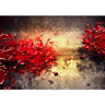 Vlies Fototapete Paint Splatter Wall 3D Tapete abstrakt 3D Wand beige braun Farbspritzer rot - Lifestyle & More