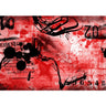 Vlies Fototapete Red Graffiti Wall Kindertapete Tapete Kinderzimmer Kindertapete Teen Jugendzimmer - Lifestyle & More