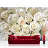 Vlies Fototapete Rose Blüten Natur Liebe Love Blüte Weiß weiß - Lifestyle & More