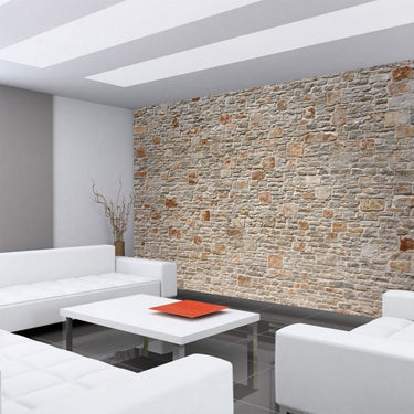 Vlies Fototapete Royal Stone Wall Steinwand Tapete Steinoptik Stein Steine Wand Wall 3D Effekt - Lifestyle & More