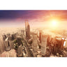 Vlies Fototapete Shanghai Sunset SkylineShanghai Tapete Skyline Schanghai Wolkenkratzer Hochhäuser - Lifestyle & More