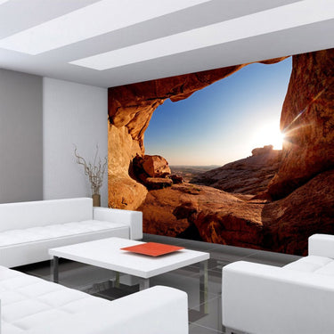 Vlies Fototapete View from the Mountain Berge Tapete Berg Landschaft Natur Arch Canyon Bergwelt - Lifestyle & More