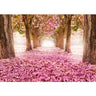Vlies Fototapete Wald Tapete Herbstblätter Wald Bäume Baum Forest Herbst rosa - Lifestyle & More