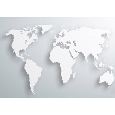 Vlies Fototapete Welt Tapete Weltkarte Atlas Kontinente 3D Optik braun - Lifestyle & More