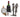 Wein - Flaschenhalter "Tanzendes Paar" inkl. Weinkorkenbehälter Metall 34x25 cm - Lifestyle & More