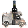Wein - Flaschenhalter "Wohnmobil" mit Weinkorkenbehälter aus Metall 32x19 cm - Lifestyle & More