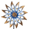 Windrad Windspiel mehrfarbig aus Metall als Gartenstecker Höhe 158 cm Durchmesser 42 cm - Lifestyle & More