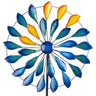 Windrad Windspiel mehrfarbig aus Metall als Gartenstecker Höhe 160 cm Durchmesser 50 cm - Lifestyle & More