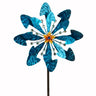 Windrad Windspiel mehrfarbig aus Metall als Gartenstecker Höhe 182 cm Durchmesser 50 cm - Lifestyle & More