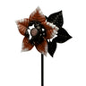 Windrad Windspiel mehrfarbig aus Metall als Gartenstecker Höhe 91 cm Durchmesser 22 cm - Lifestyle & More