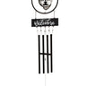 Windspiel aus Metall mit Edelstahl - Kreisel "Buddha" mit Metall - Windspiel Höhe 133cm ⌀ 26cm - Lifestyle & More