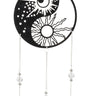 Windspiel aus Metall "Sonne & Mond" zum Hängen Länge 84 cm Breite 18 cm - Lifestyle & More