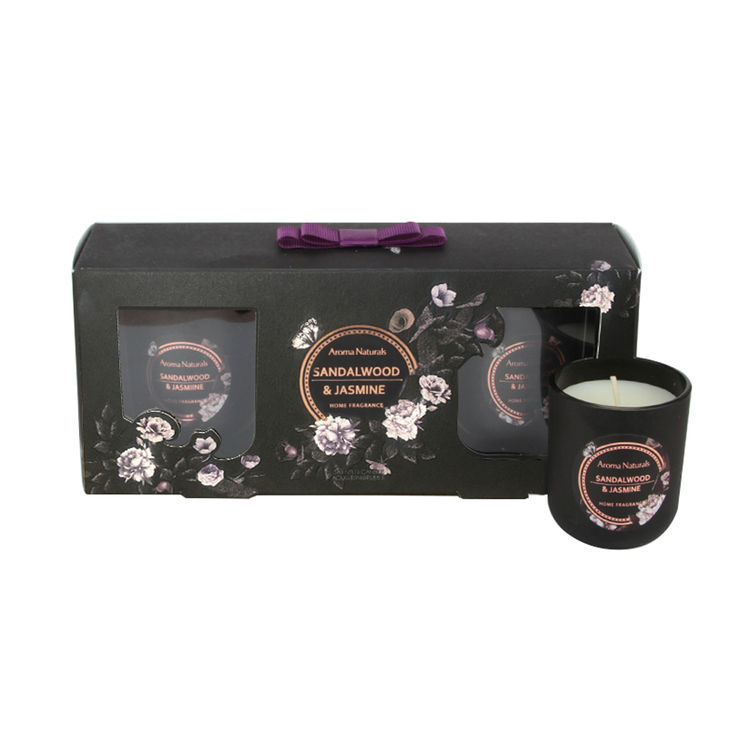 Scented Candles Set Noir 3 Pieces Lifestyle More